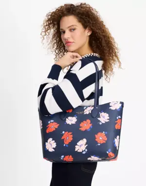 Bleecker Dotty Floral Large Tote