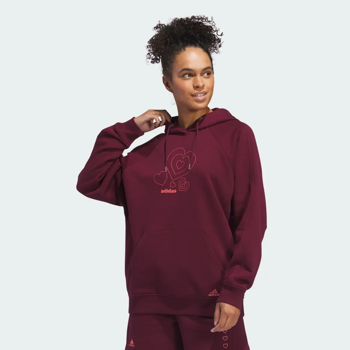Adidas ALL SZN Valentine's Day Pullover Hoodie. 2