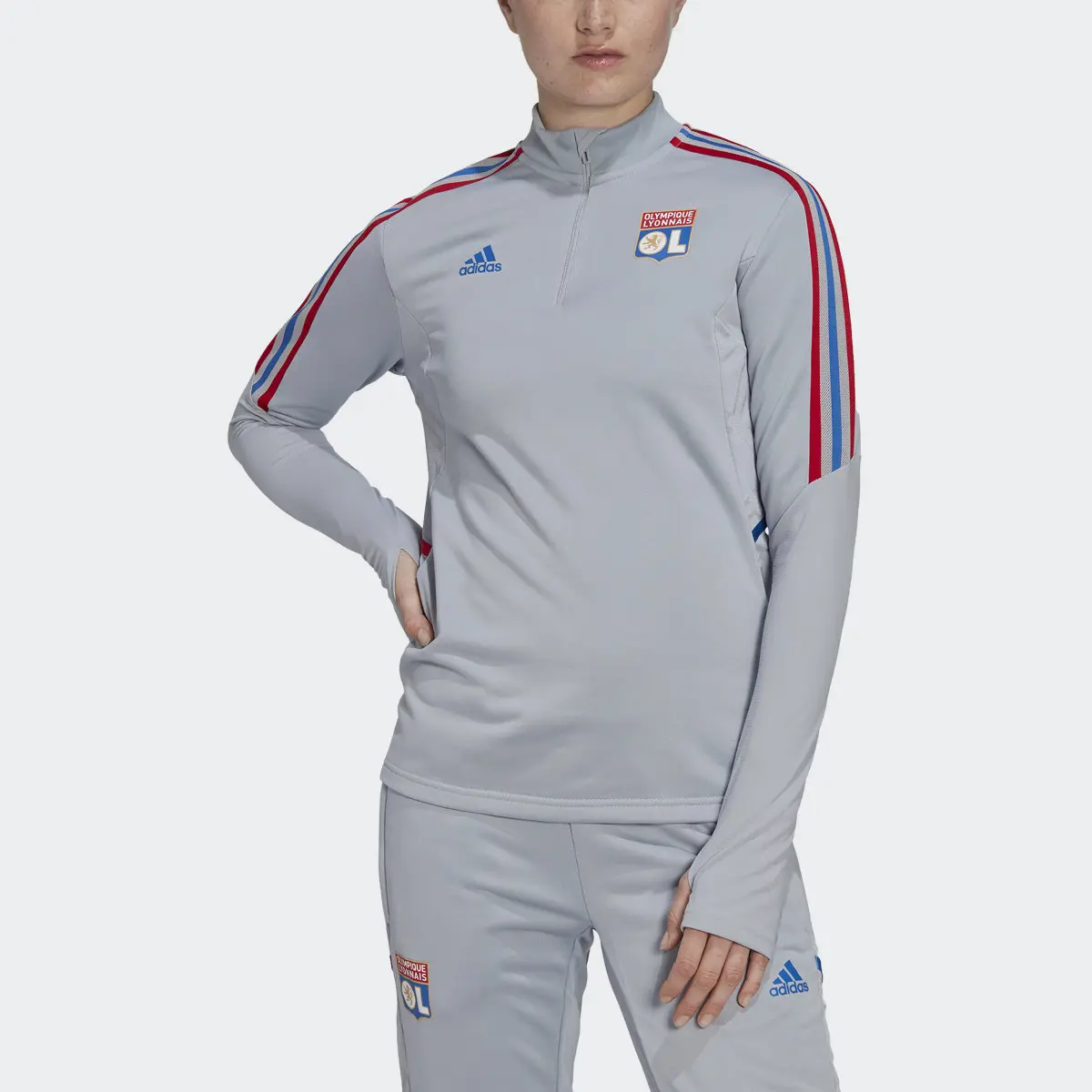 Adidas Olympique Lyonnais Tiro 21 Training Top. 1