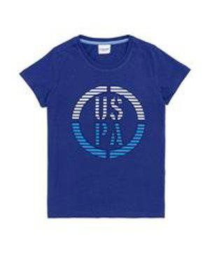 Erkek Çocuk Mavi Bisiklet Yaka T-Shirt