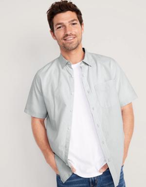 Regular-Fit Everyday Poplin Shirt for Men blue