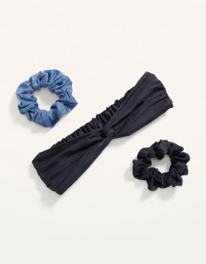 The Self-Care Hair Kit 3-Pack for Women blue