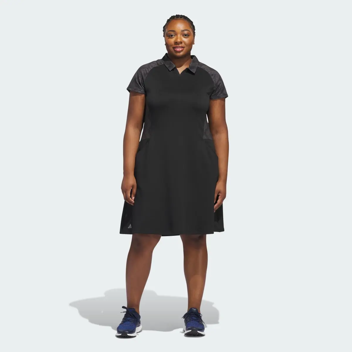 Adidas Ultimate365 Short Sleeve Dress (Plus Size). 2