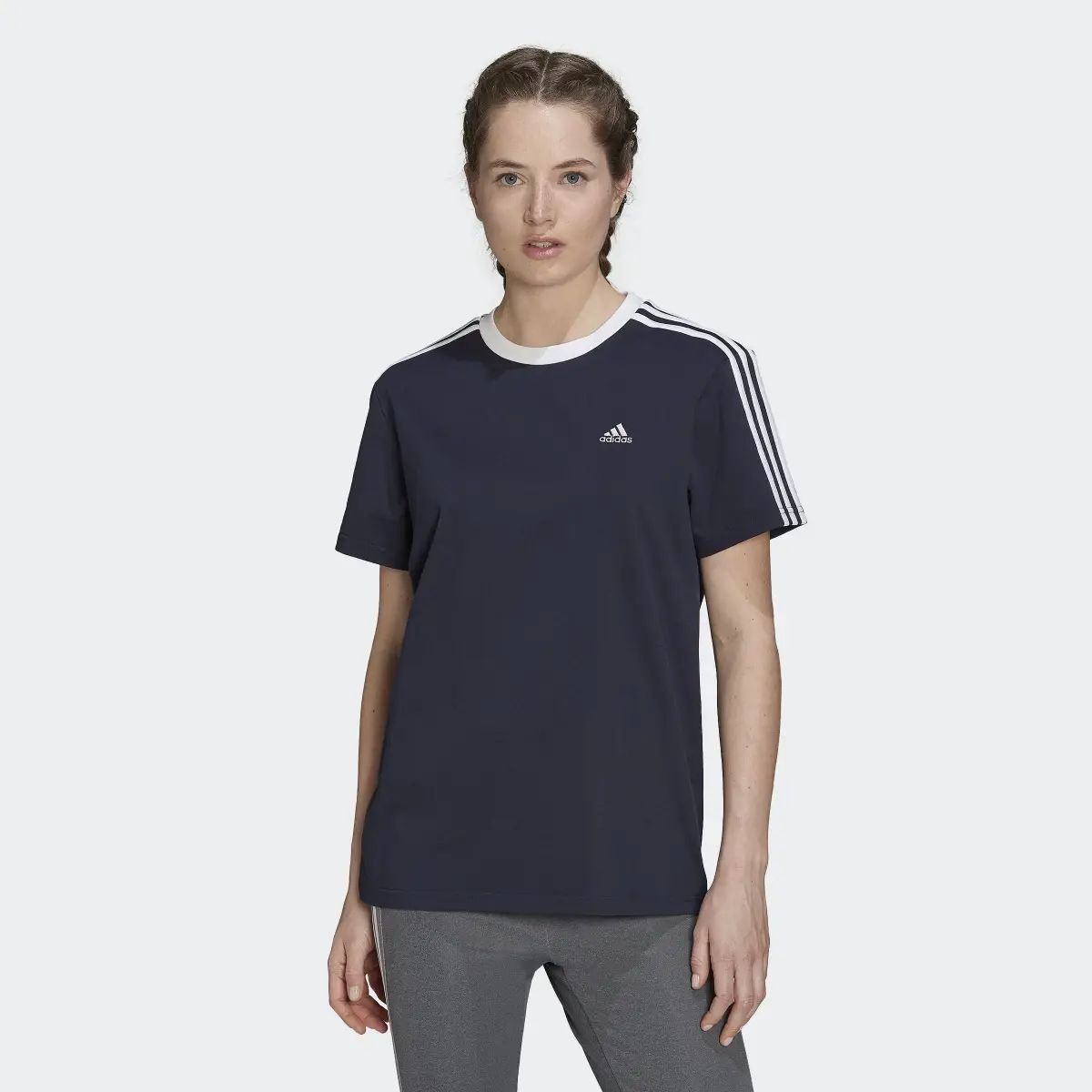 Adidas Essentials 3-Stripes Tee. 2