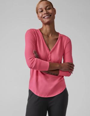 Athleta Wind Down Sleep Top pink