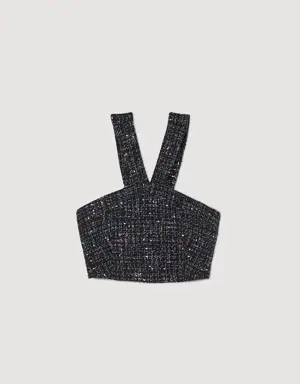 Tweed bustier top Login to add to Wish list