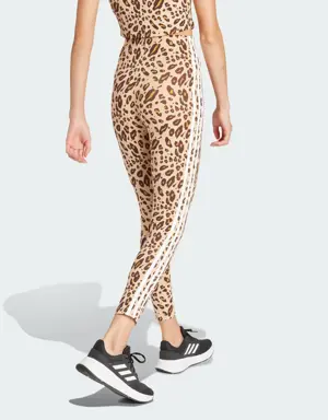 Essentials 3-Stripes Animal Print Leggings