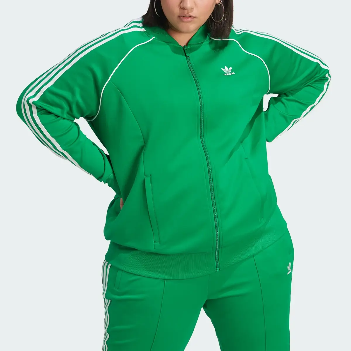 Adidas Adicolor Classics SST Track Jacket (Plus Size). 1