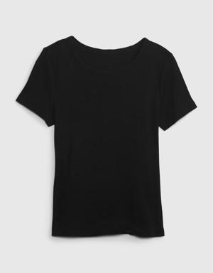 Gap Kids Rib T-Shirt black