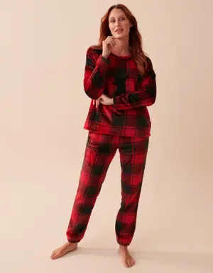 Buffalo Plaid Soft Plush PJ Set