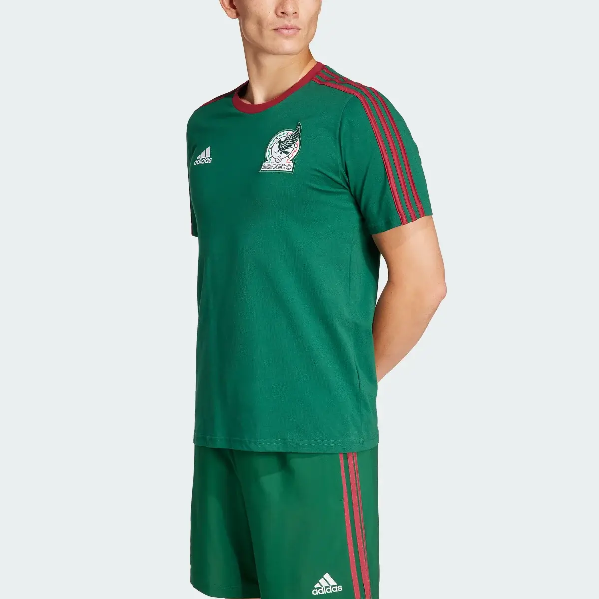 Adidas Playera ADN 3 Franjas Selección Nacional de México. 1