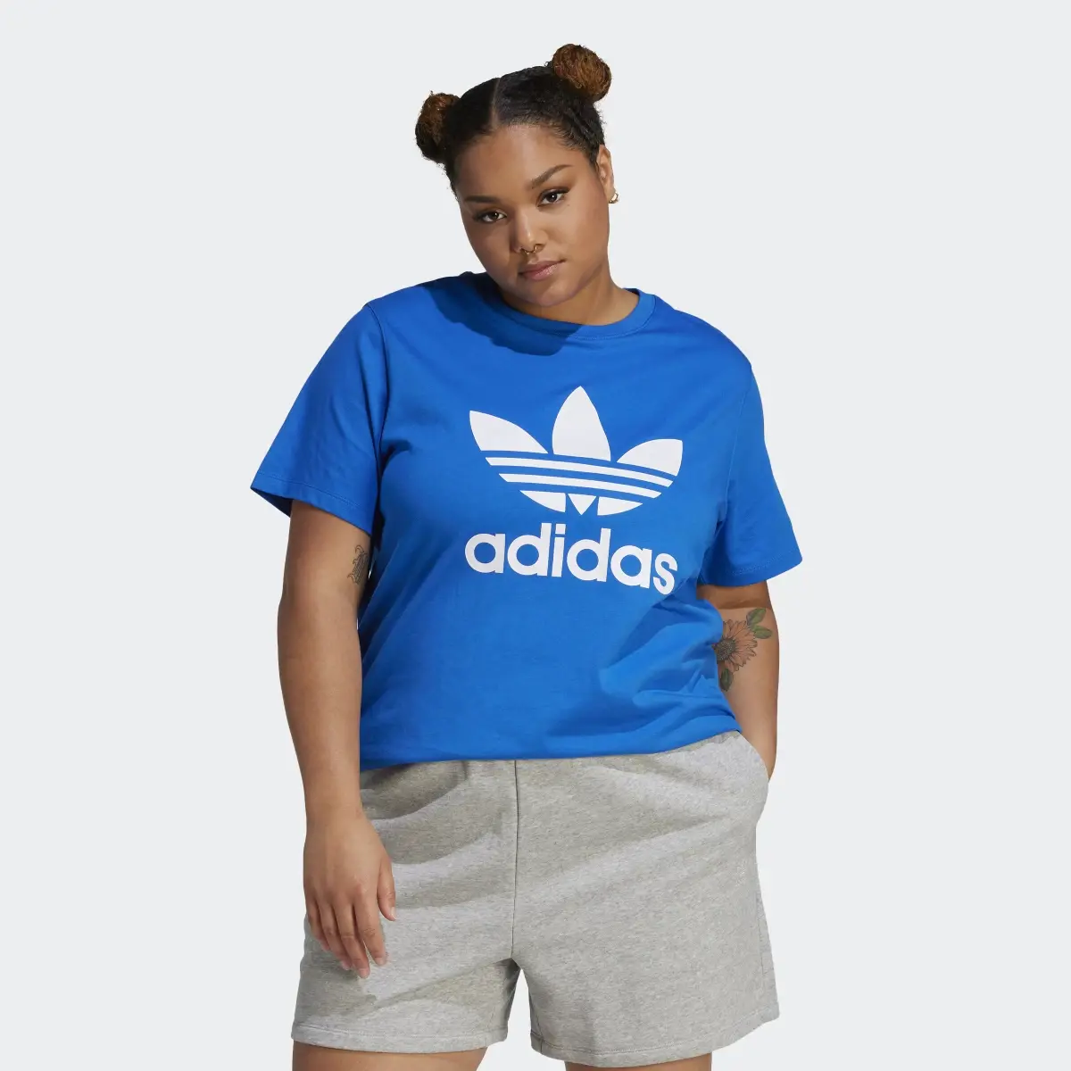 Adidas Adicolor Classics Trefoil Tee (Talla Grande). 2