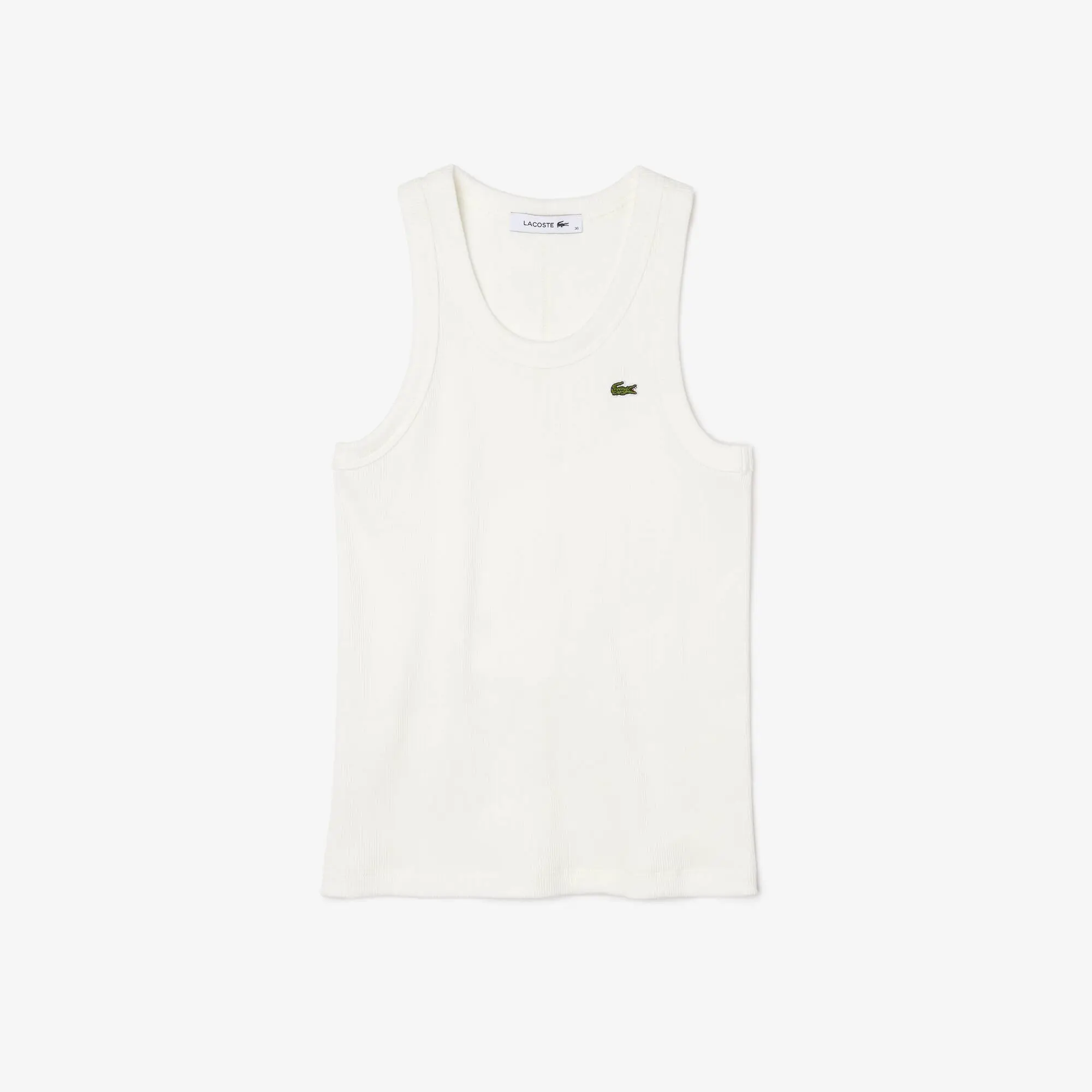 Lacoste Top sem mangas de algodão orgânico slim fit Lacoste para Mulher. 2