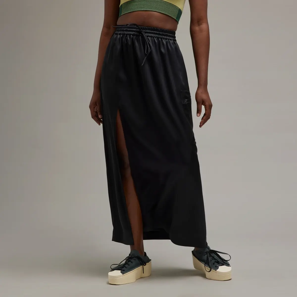 Adidas Y-3 Tech Silk Skirt. 1