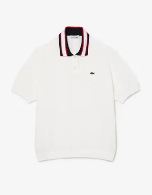 Lacoste Short Sleeved Polo Neck Cotton Sweater