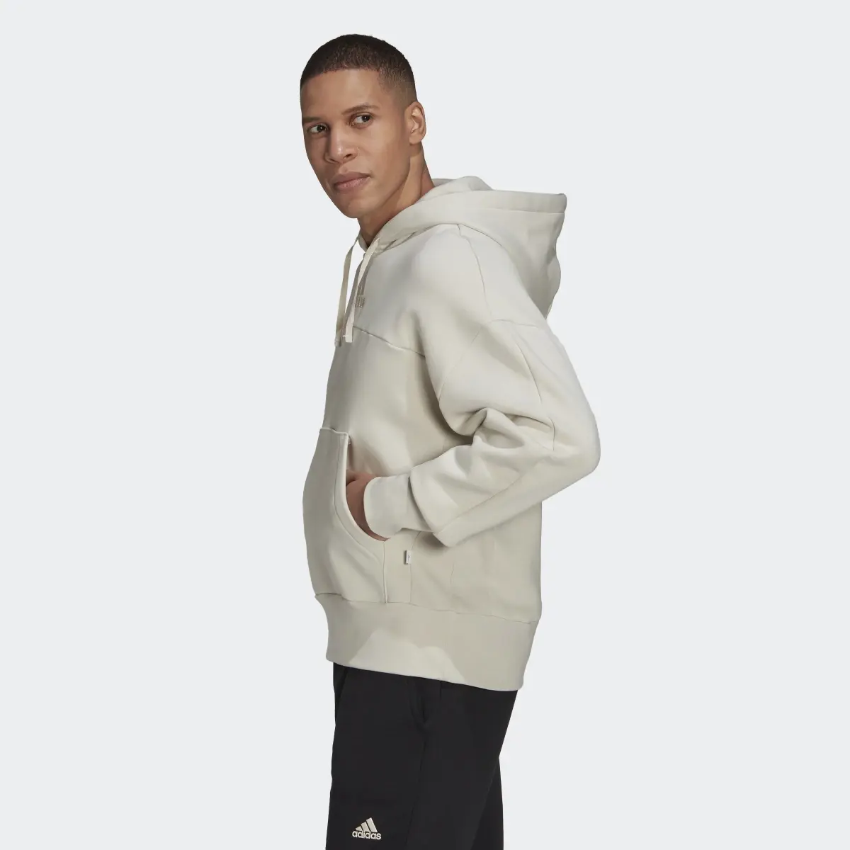 Adidas Studio Lounge Fleece Hoodie. 3