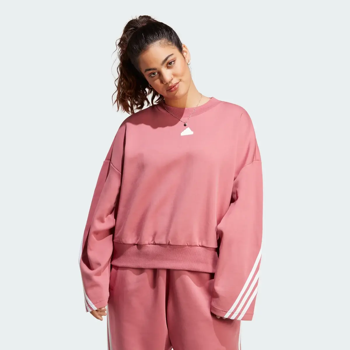 Adidas Sweat-shirt à 3 bandes Future Icons (Grandes tailles). 2