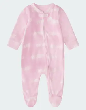 Long Sleeve Printed Microfleece Footie Coverall