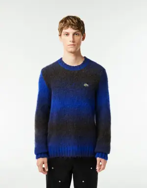 Lacoste Pullover aus Alpaka-Wolle mit Ombré-Effekt