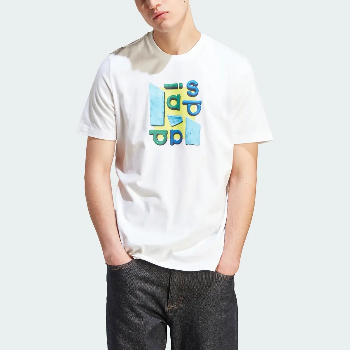 Adidas Sportswear Photo Real Two-Tone Tee. 1