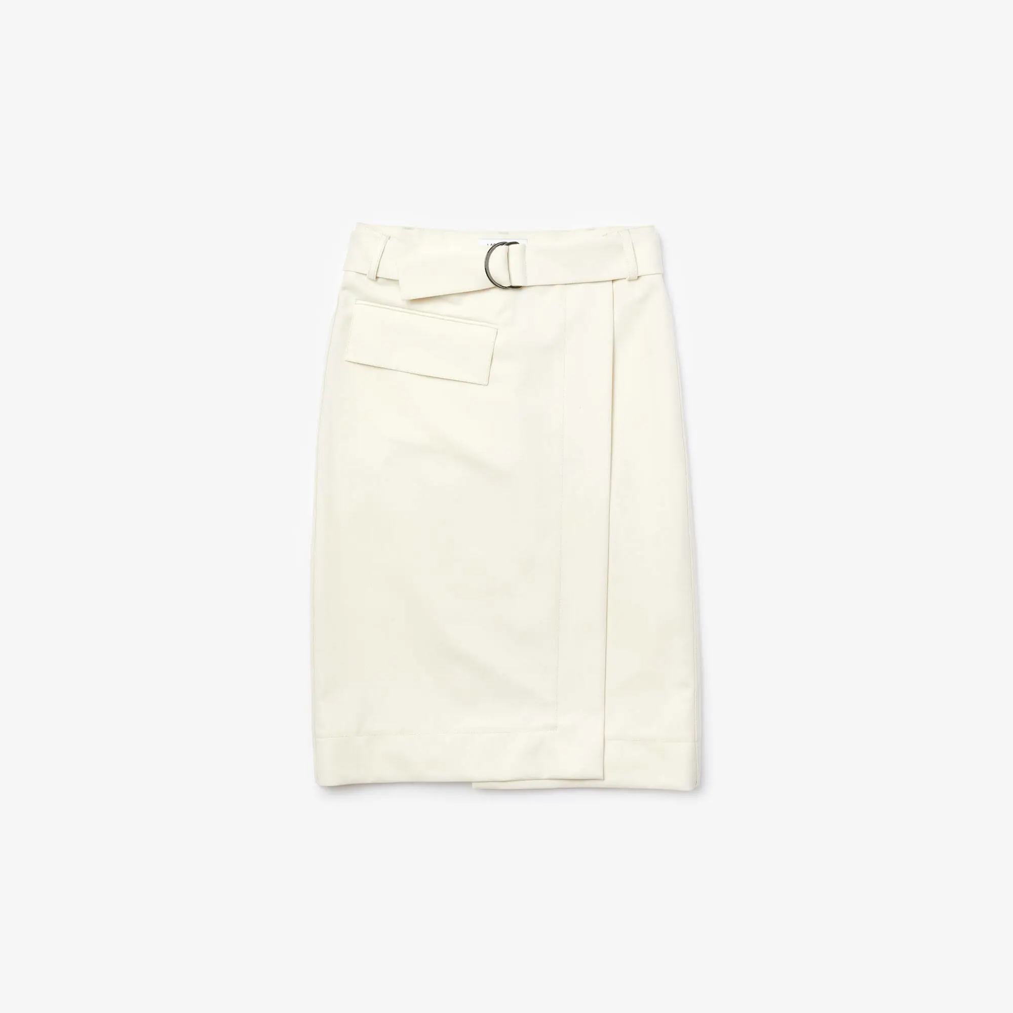 Lacoste Women's Cotton And Wool Wrap Skirt. 2