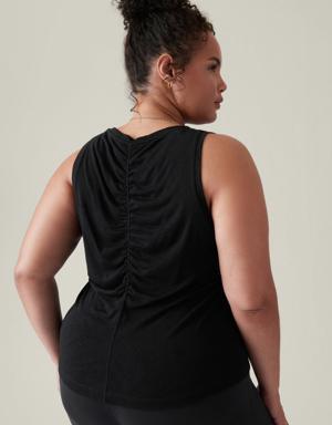 Breezy Ruched Tank black