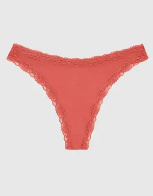 Ultrasoft Modal High Leg Thong Panty