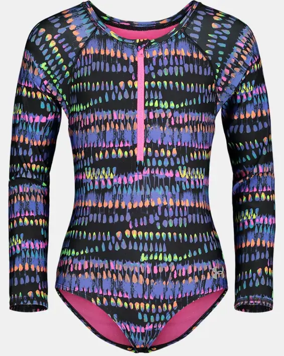 Under Armour Girls' UA Watercolor Drip Paddlesuit. 1
