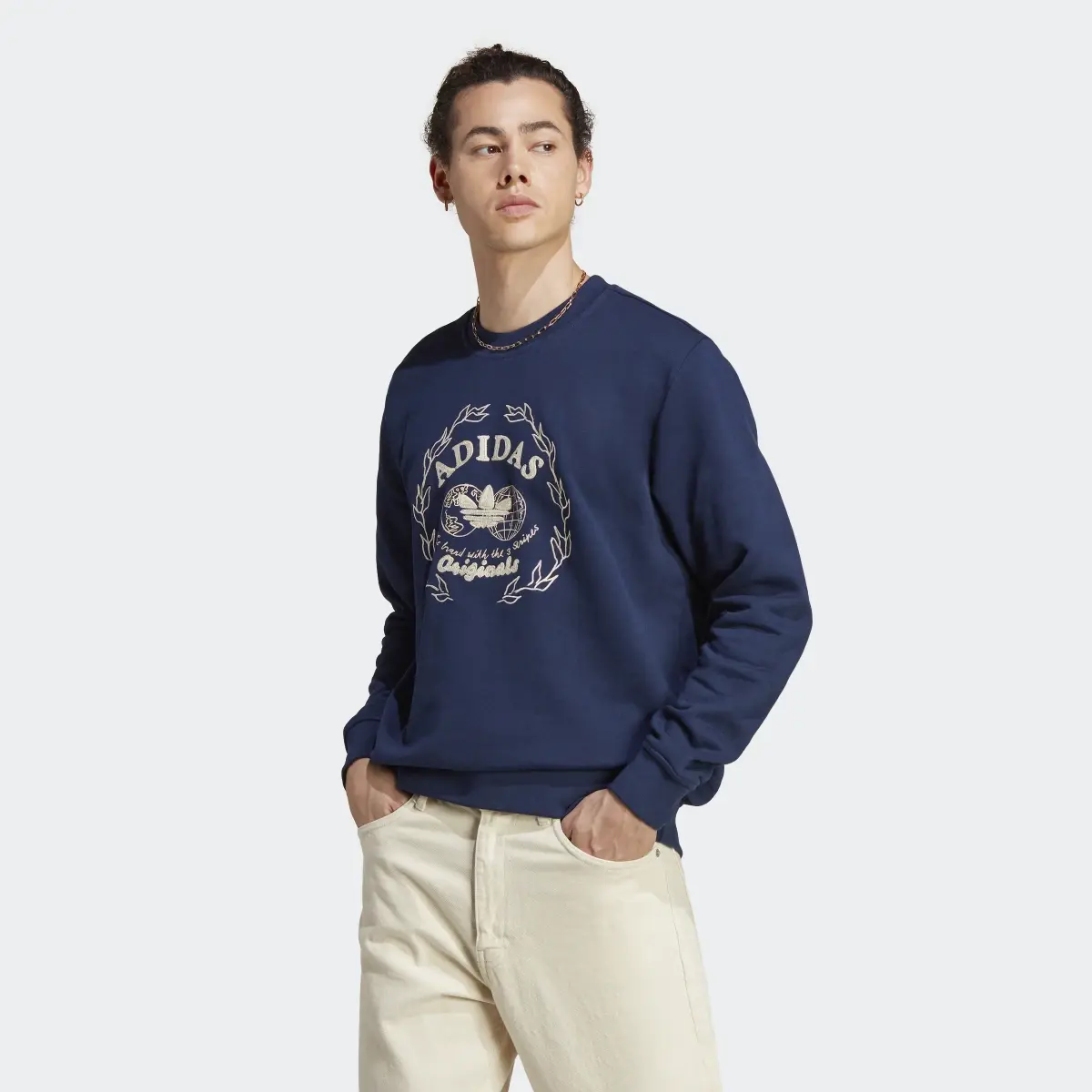 Adidas Graphics Archive Crew Sweatshirt. 2