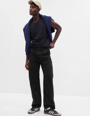 ’90s Loose Carpenter Jeans with Washwell black