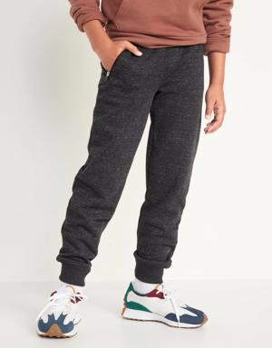 Zip-Pocket Jogger Sweatpants for Boys black