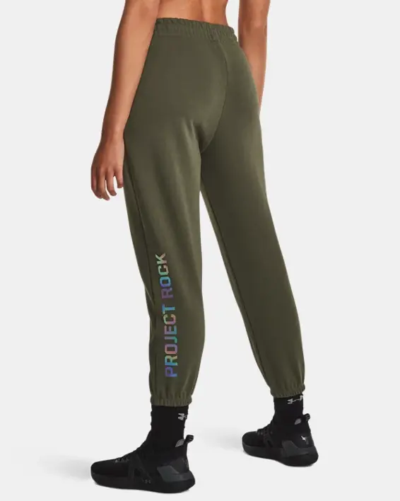 Under Armour Women's Project Rock Heavyweight Terry Pants. 2