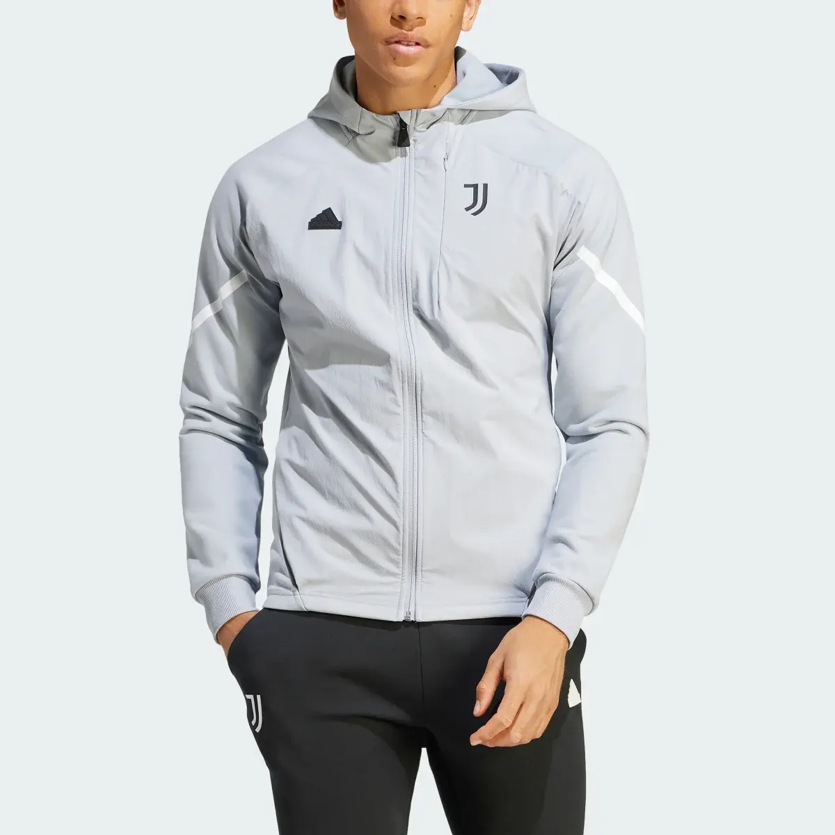 Adidas Juventus Designed for Gameday Full-Zip Hoodie. 1