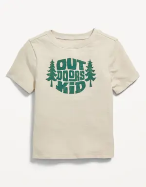 Old Navy Unisex Short-Sleeve Graphic T-Shirt for Toddler beige