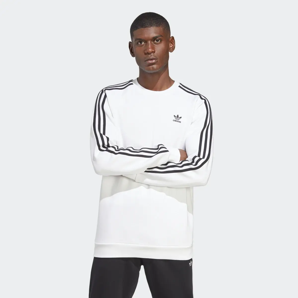 Adidas Adicolor Classics 3-Stripes Crew Sweatshirt. 2