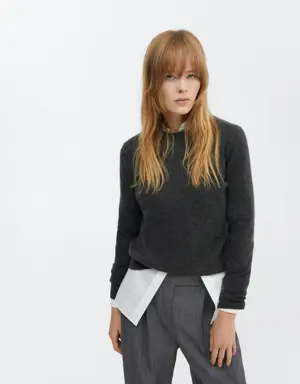 Mango Pull-over 100 % cachemire col rond