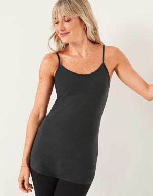 First-Layer Tunic Cami Top for Women black
