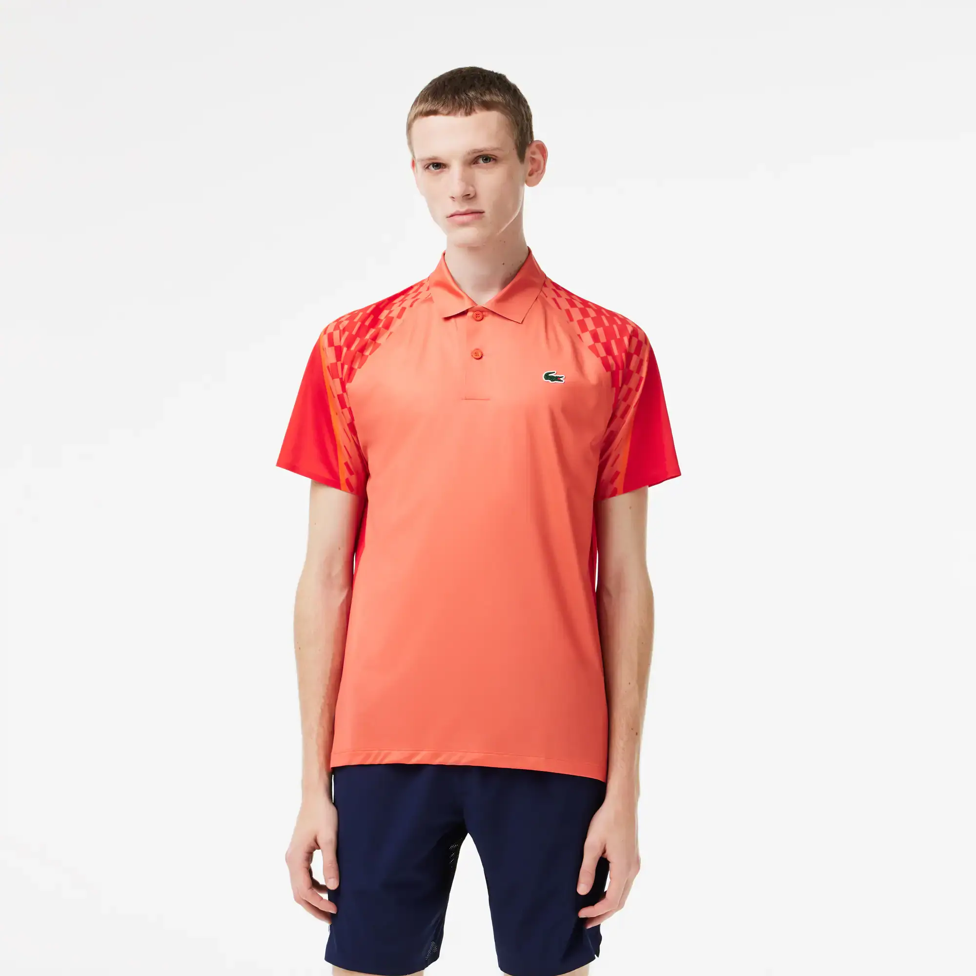 Lacoste Men’s Lacoste Tennis x Novak Djokovic Multicolor Polo. 1