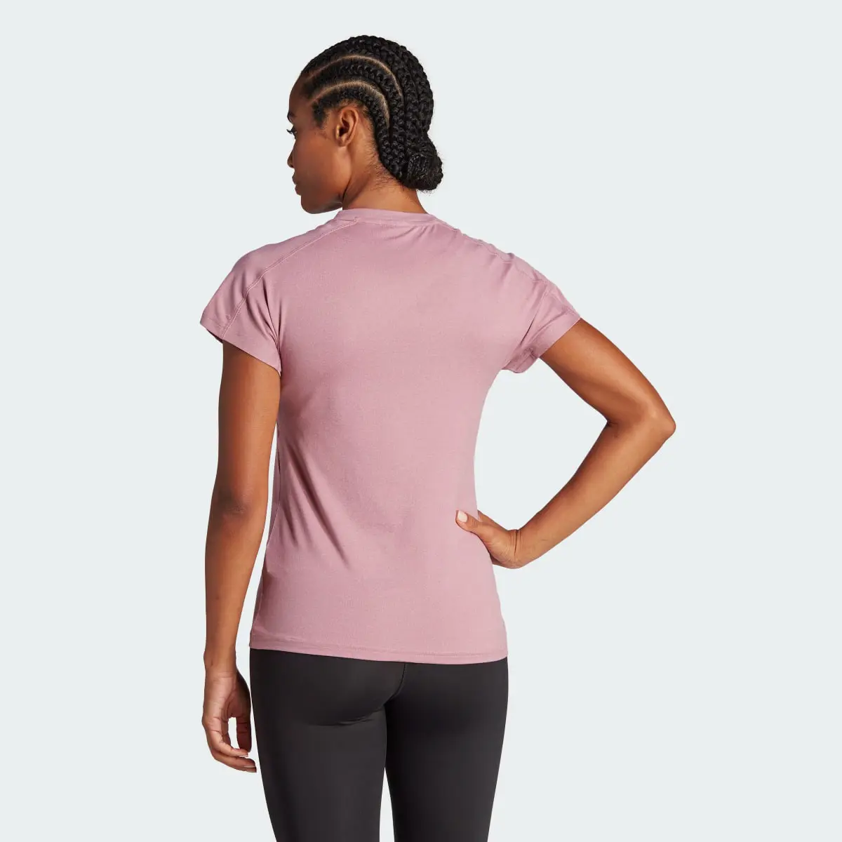 Adidas Playera Minimalista AEROREADY Train Essentials Cuello en V. 3