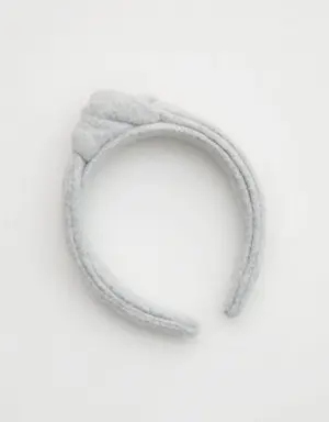 Sherpa Fleece Top Knot Headband