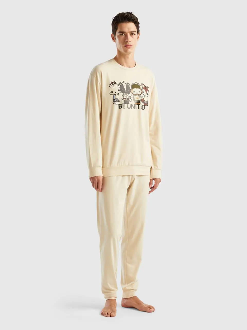 Benetton stretch cotton mascot pyjamas. 1