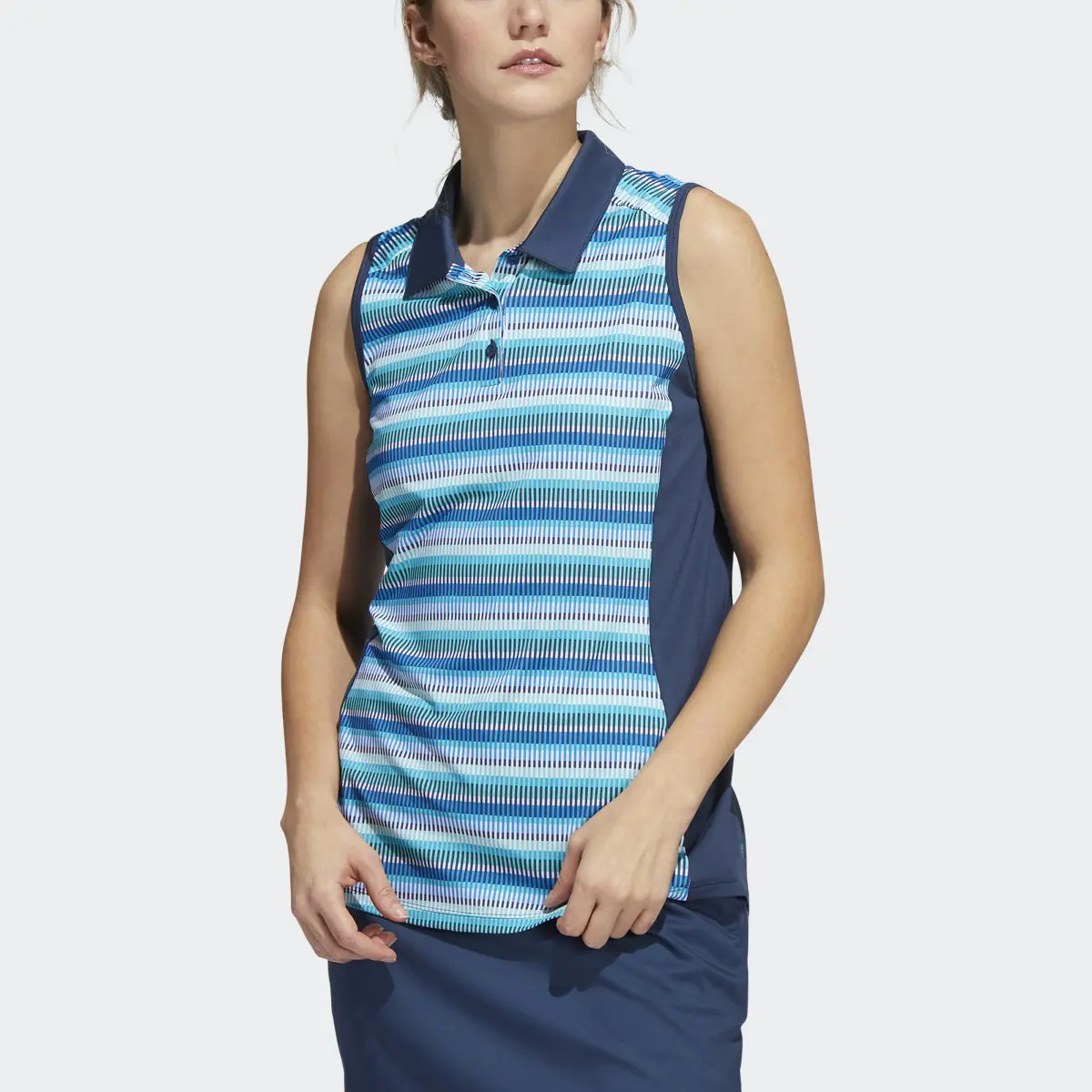 Adidas Ultimate365 Sleeveless Polo Shirt. 1