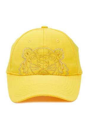 Sarı Kaplan Nakışlı Erkek Şapka