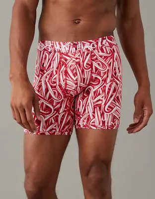 American Eagle O Candy Canes 6" Classic Boxer Brief. 1