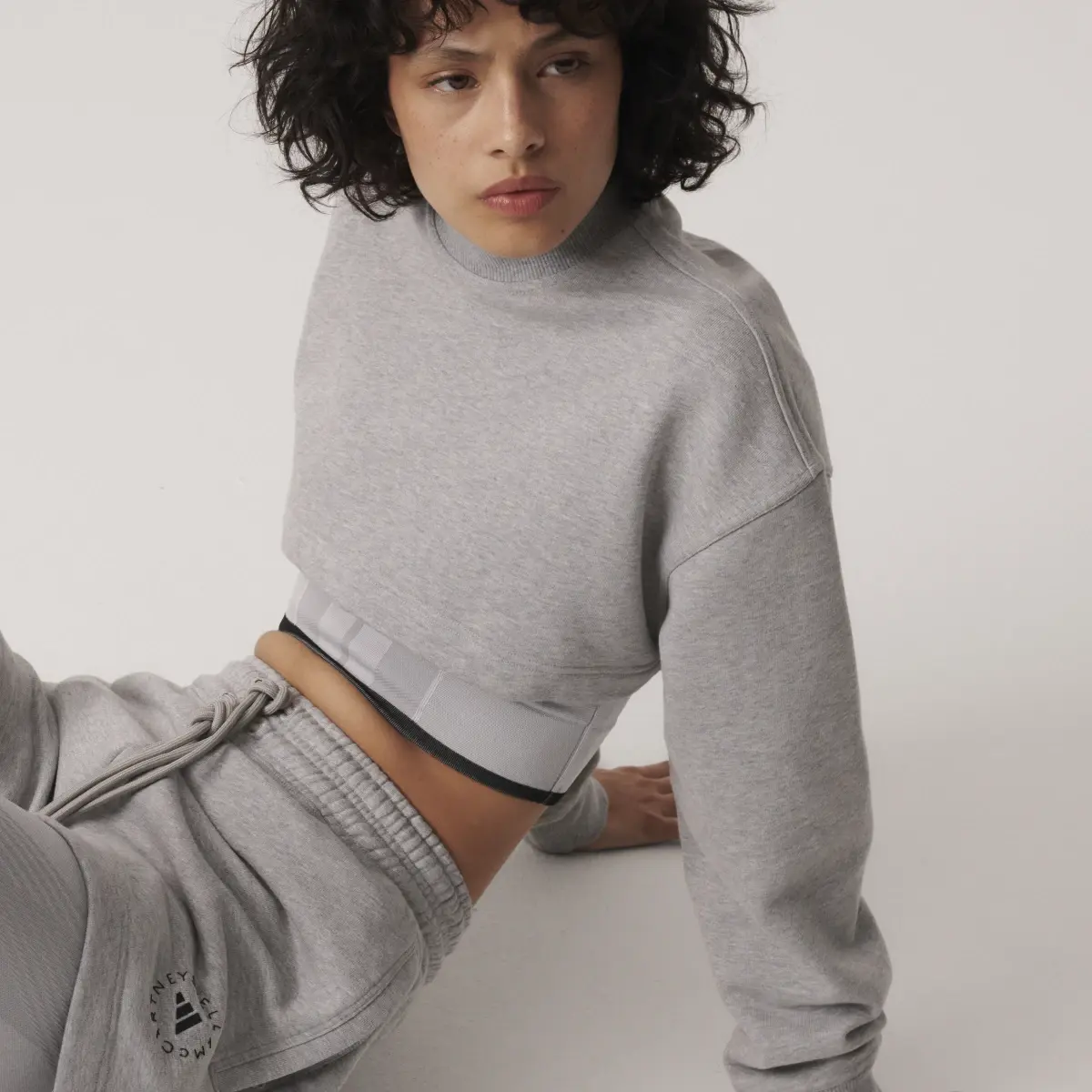 Adidas by Stella McCartney TrueCasuals Cropped Sportswear Sweatshirt. 2