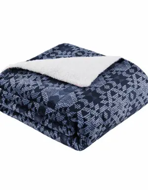 Reversible Sherpa Plush Throw