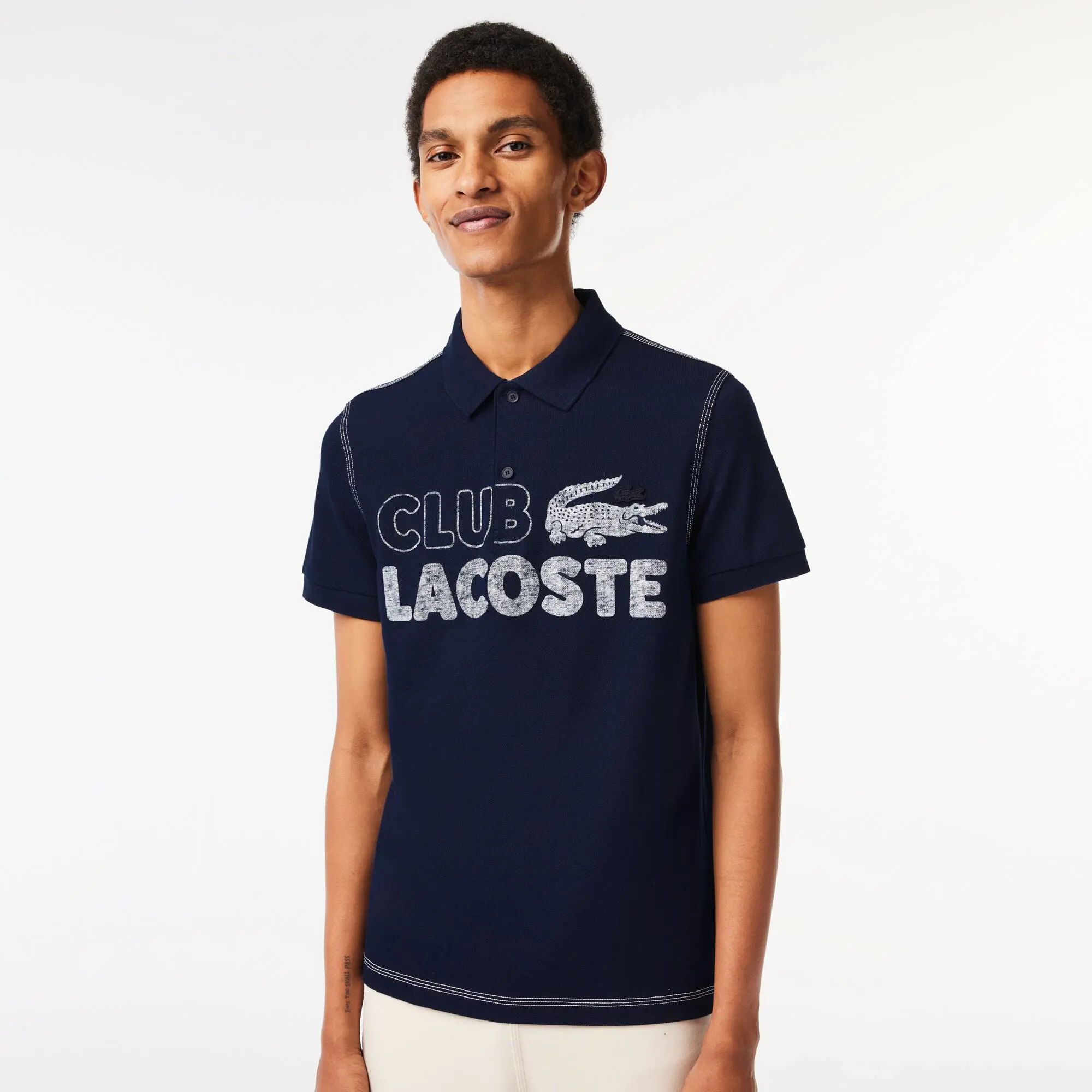 Lacoste Men’s Lacoste Organic Cotton Printed Polo Shirt. 1