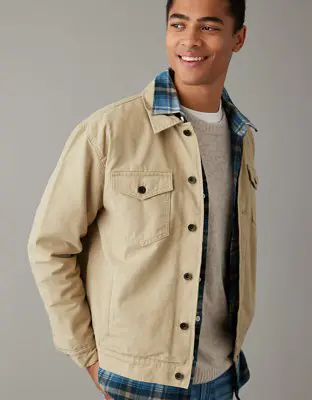 American Eagle Canvas Trucker Jacket. 1