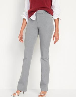 High-Waisted Pixie Flare Pants gray