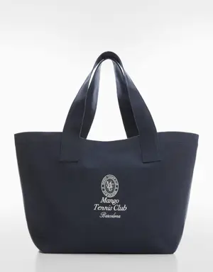 Embroidered tote bag